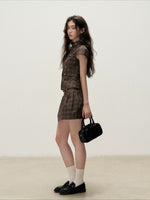 Napoleon Plaid Skirt Set