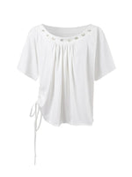 Shell Button Off-Shoulder Top
