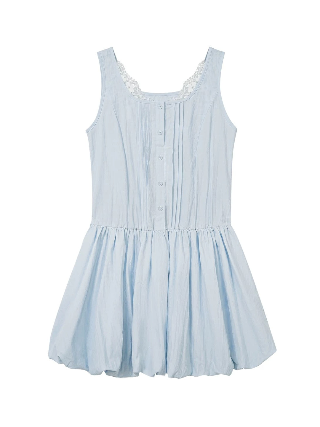 Sleeveless Lace Bubble Dress
