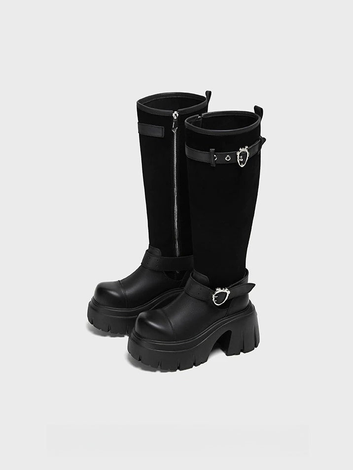 Platform Riding Boots