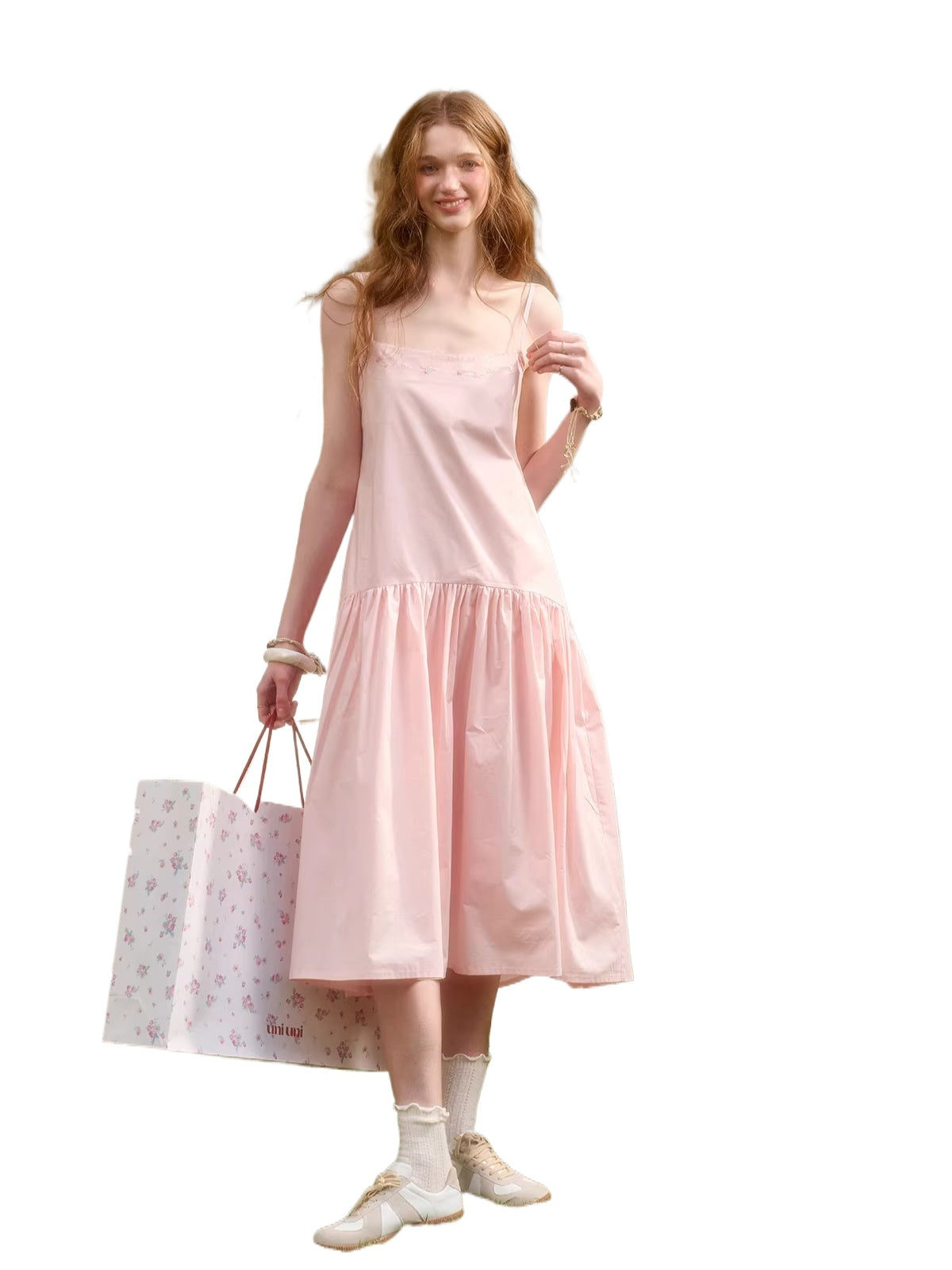 Baby Pink Cotton Shirt &amp; Dress Set
