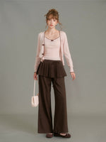 Pleated Wide Leg Pants