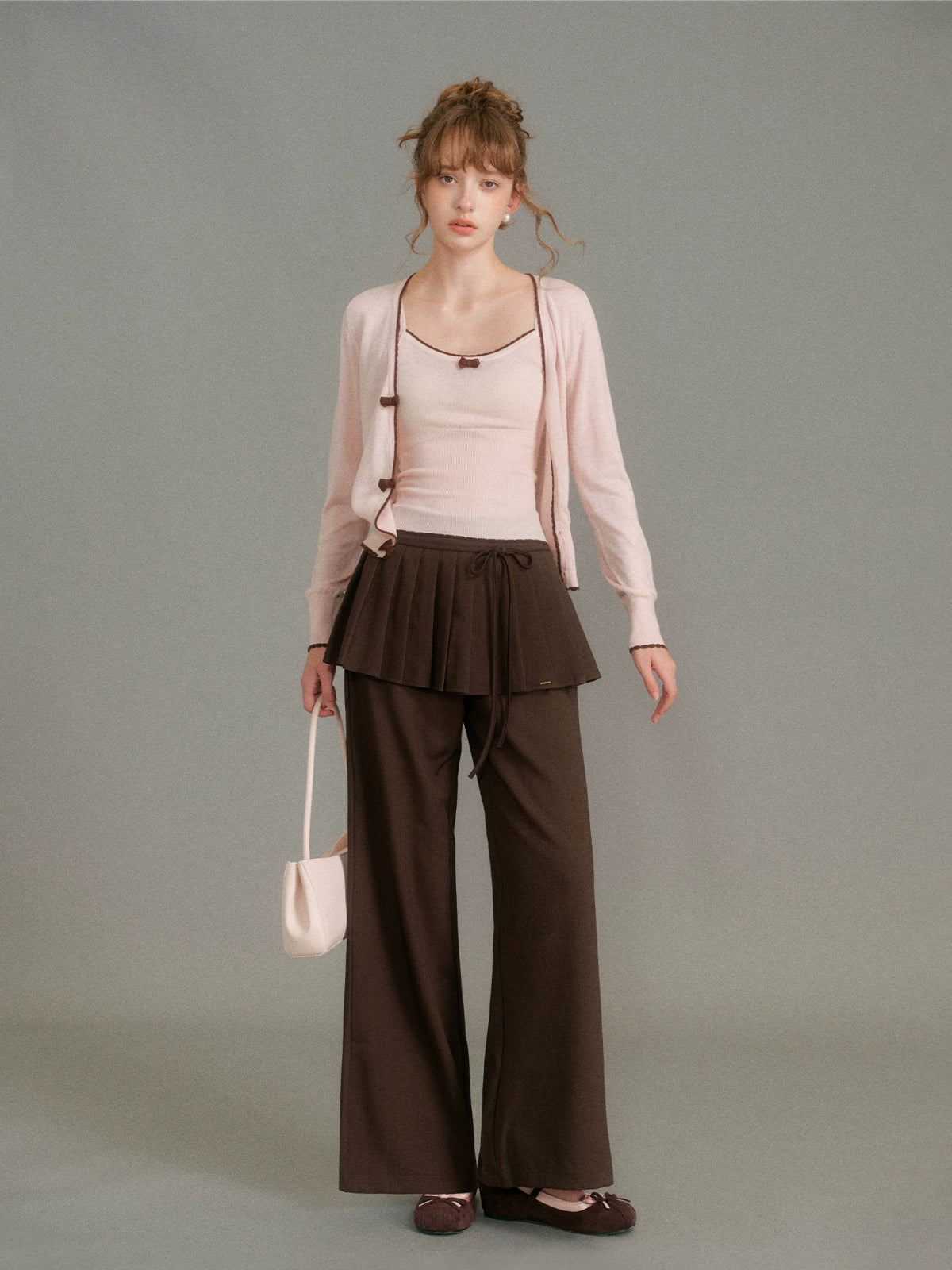 Pleated Wide Leg Pants