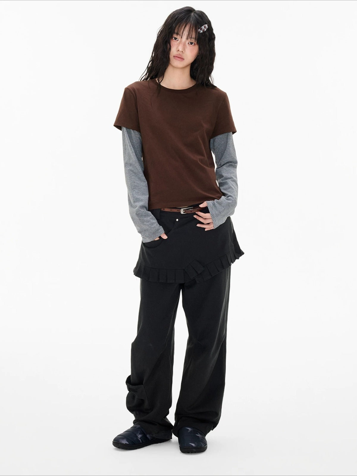 Faux Layered Stripe Tee