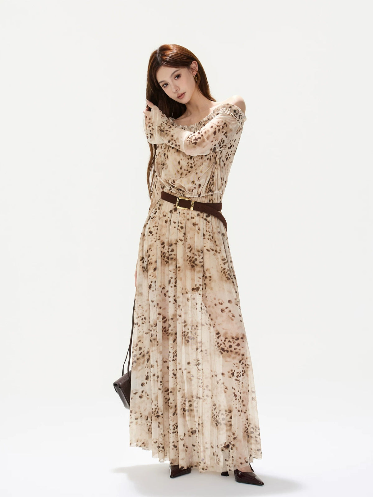 Leopard Mesh Dress
