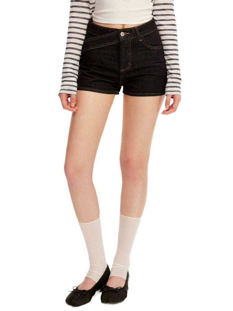 Denim Straight Shorts