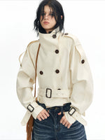 Stand Collar Trench Jacket