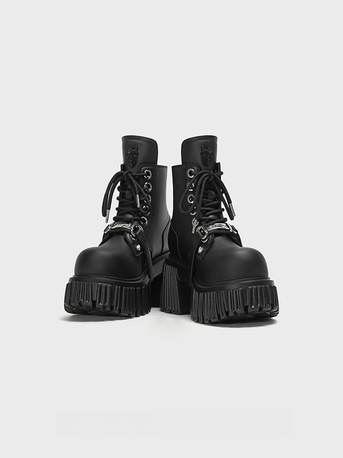 Gothic Platform Ankle Boots