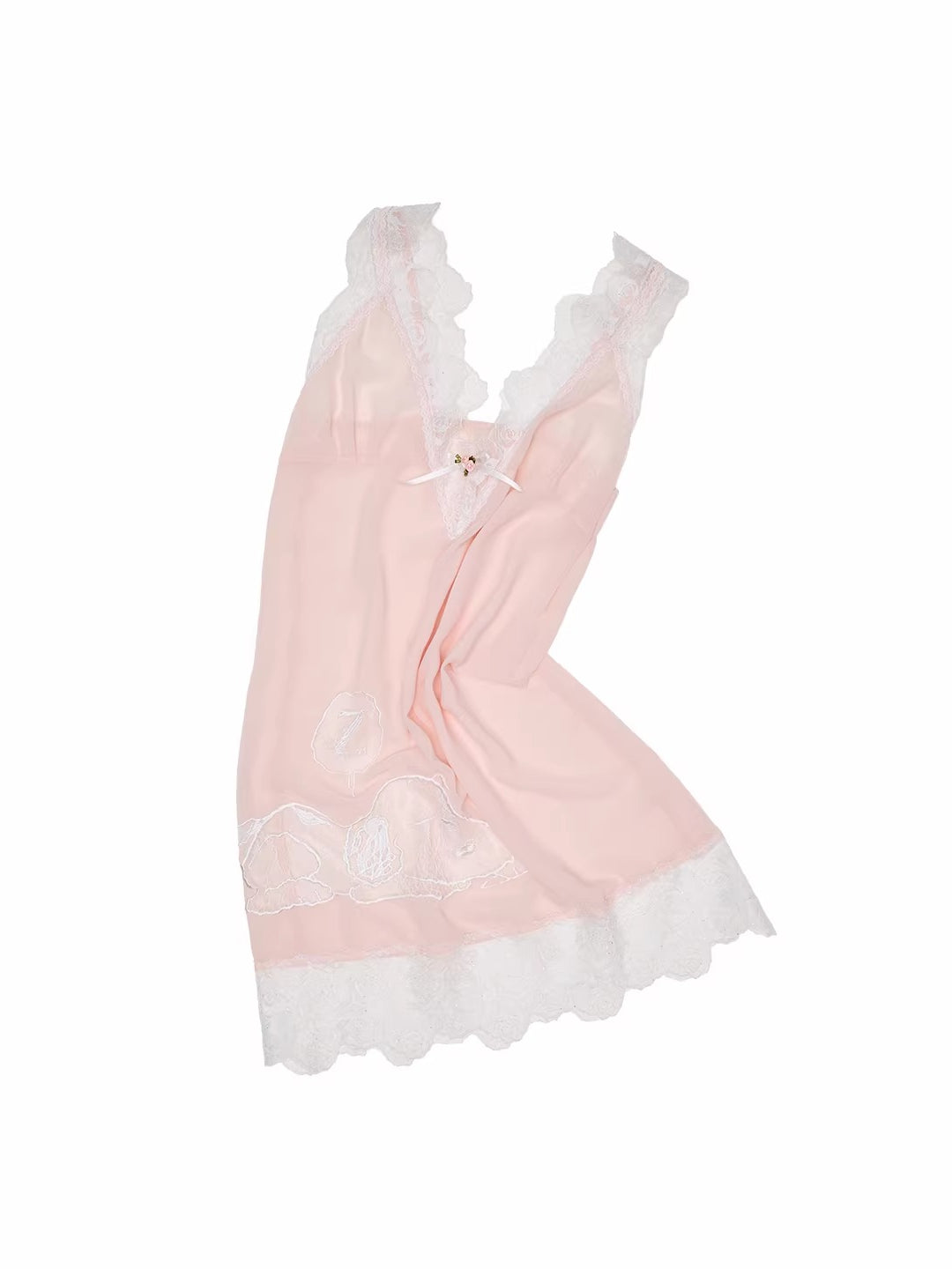 Snoopy V-neck Lace Dress
