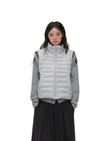 Contrast Quilted Down Vest