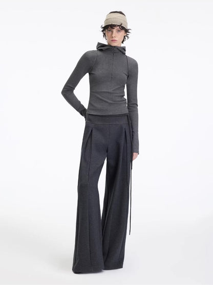 Lyocell Stretch Flared Pants