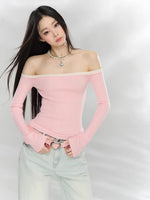 Off-Shoulder Knit Top