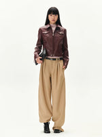 Storm Rider Textured Leather Jacket