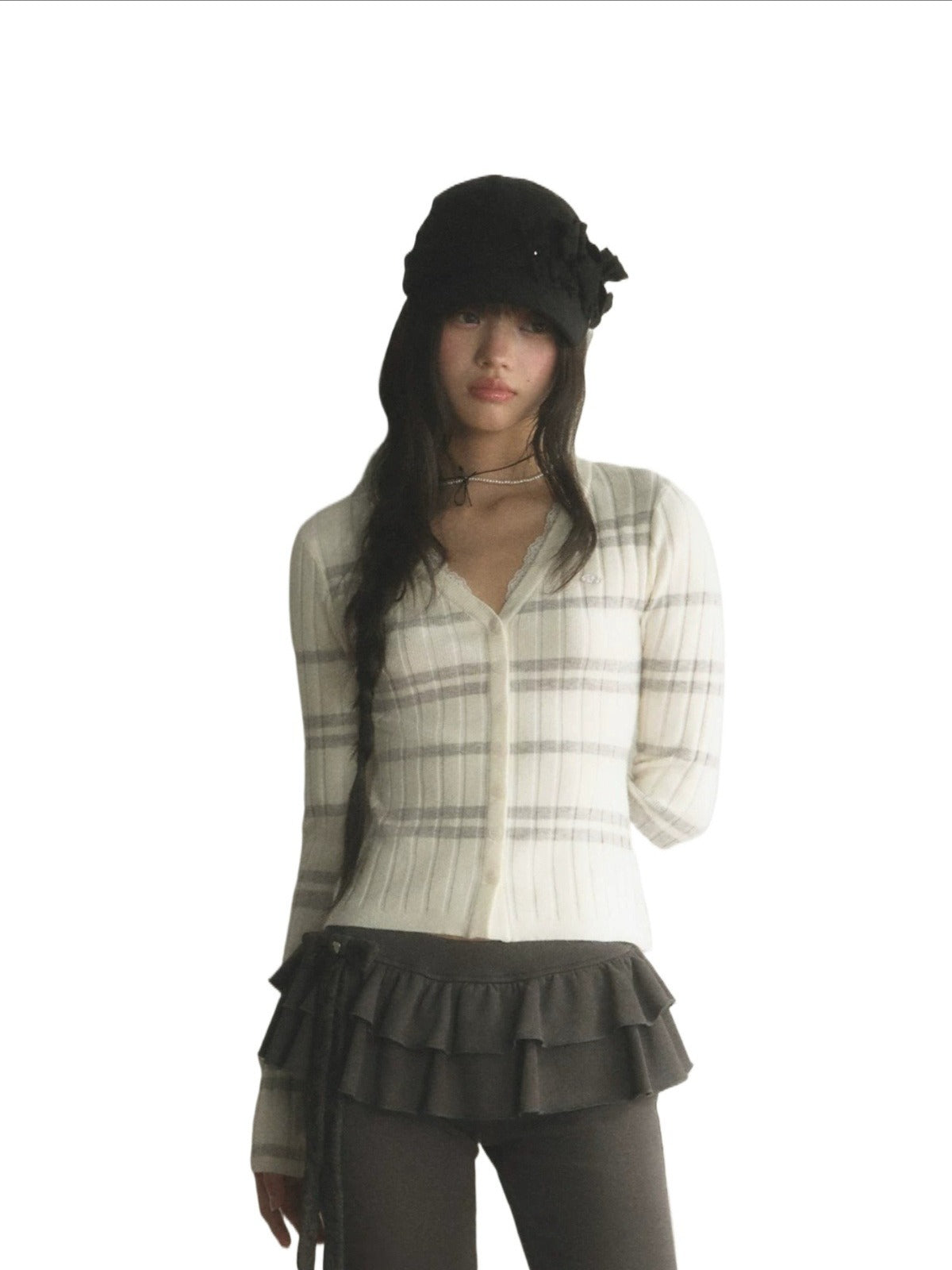Striped Knit Cardigan