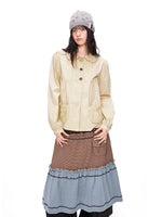 Polka Dot Doll Collar Shirt
