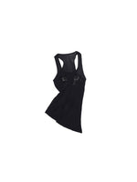 Floral Rhinestone Semi-Sheer I-shaped Tank Top
