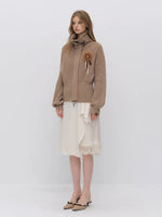 Oversized Toggle Collar Waffle Cardigan
