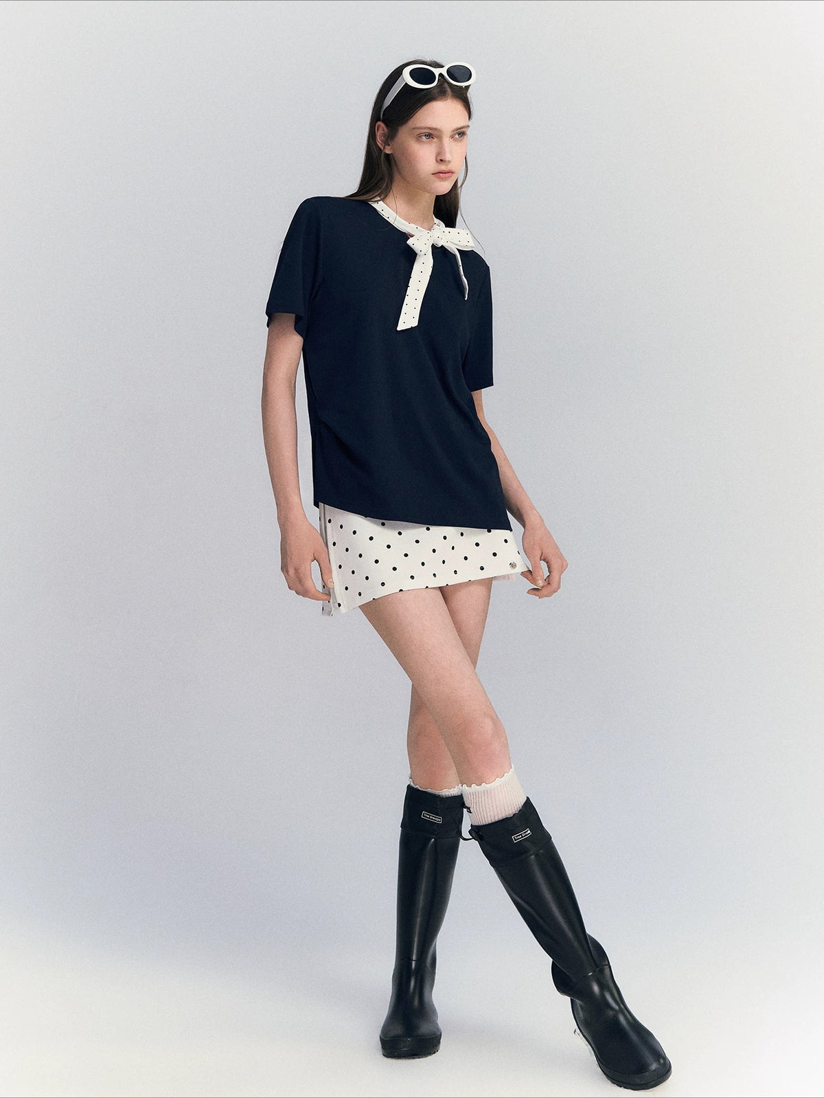 Polka Dot Bow Top