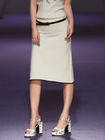 Wool Knit Skirt Set