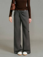 Bow Detail Straight Pants