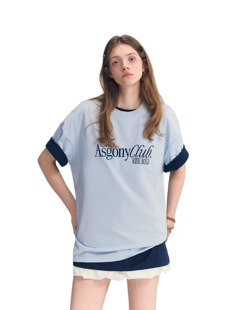 Embroidered Letter Tee