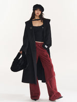 Bordeaux Red Vintage Cargo Pants