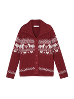 Fair Isle Pony Knit Cardigan