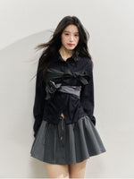 Romantic College Two-piece Mini Skirt