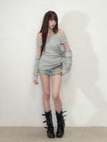 Layered Short Sleeve Pullover Top