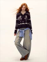 Pony Jacquard Polo Sweater