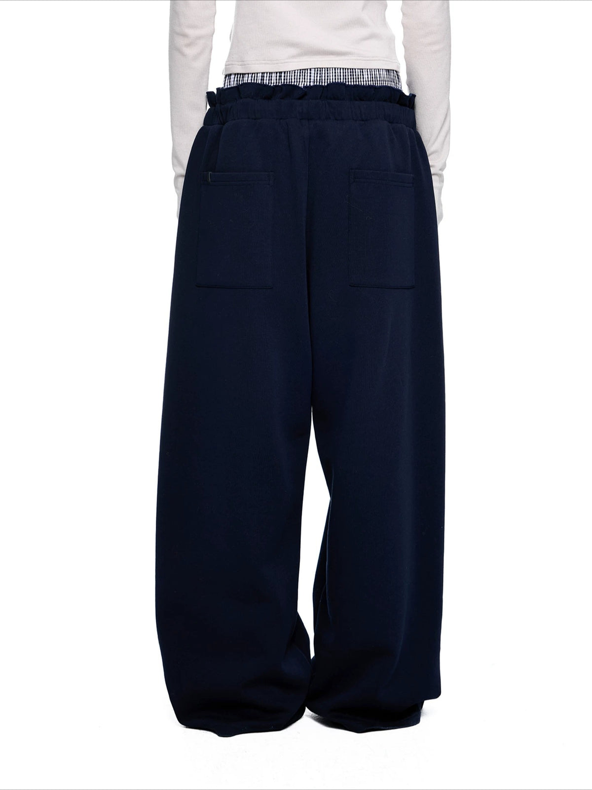 Plaid Waist Sweatpants