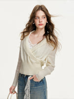 Cross V-Neck Sweater
