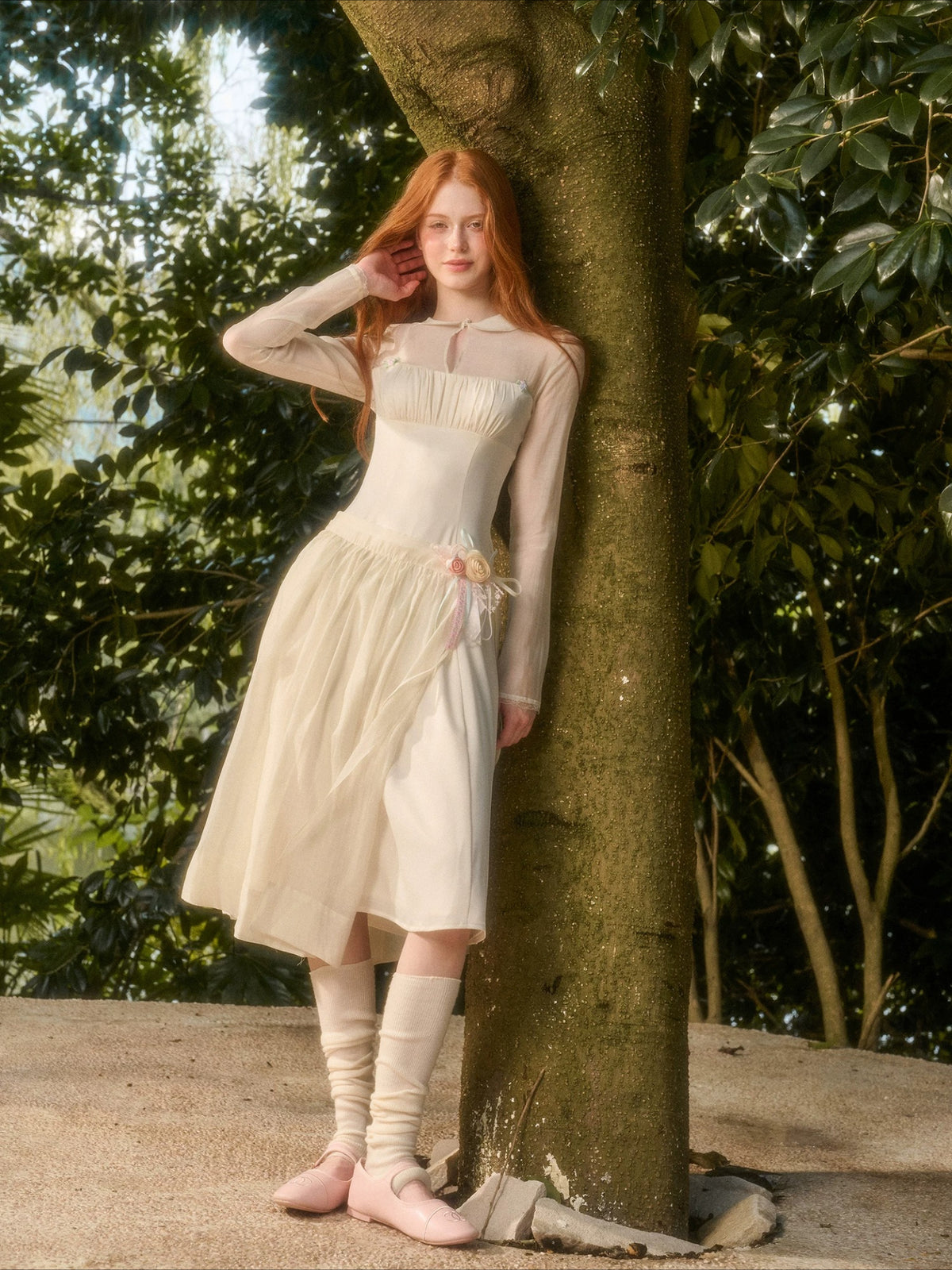 Grapefruit Tencel Dress Set