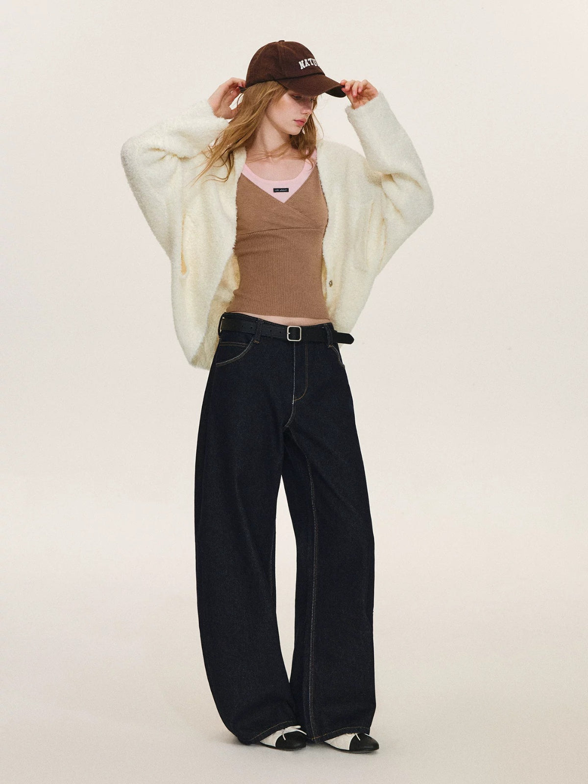 Soft Boucle Batwing Cocoon Cardigan