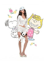 Snoopy Floral Pajama Set