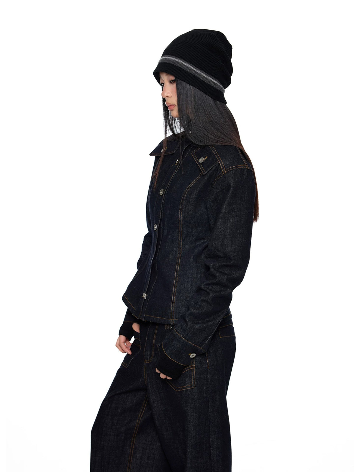 Vintage Denim Jacket &amp; Pants Set