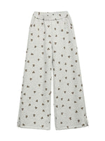 Bear Print Hooded Zip Jacket