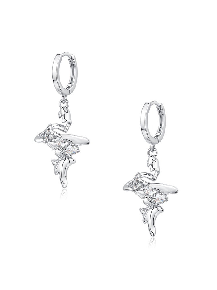 Geometric Cross Earrings