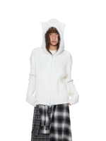 Bear Ear Knit Cardigan