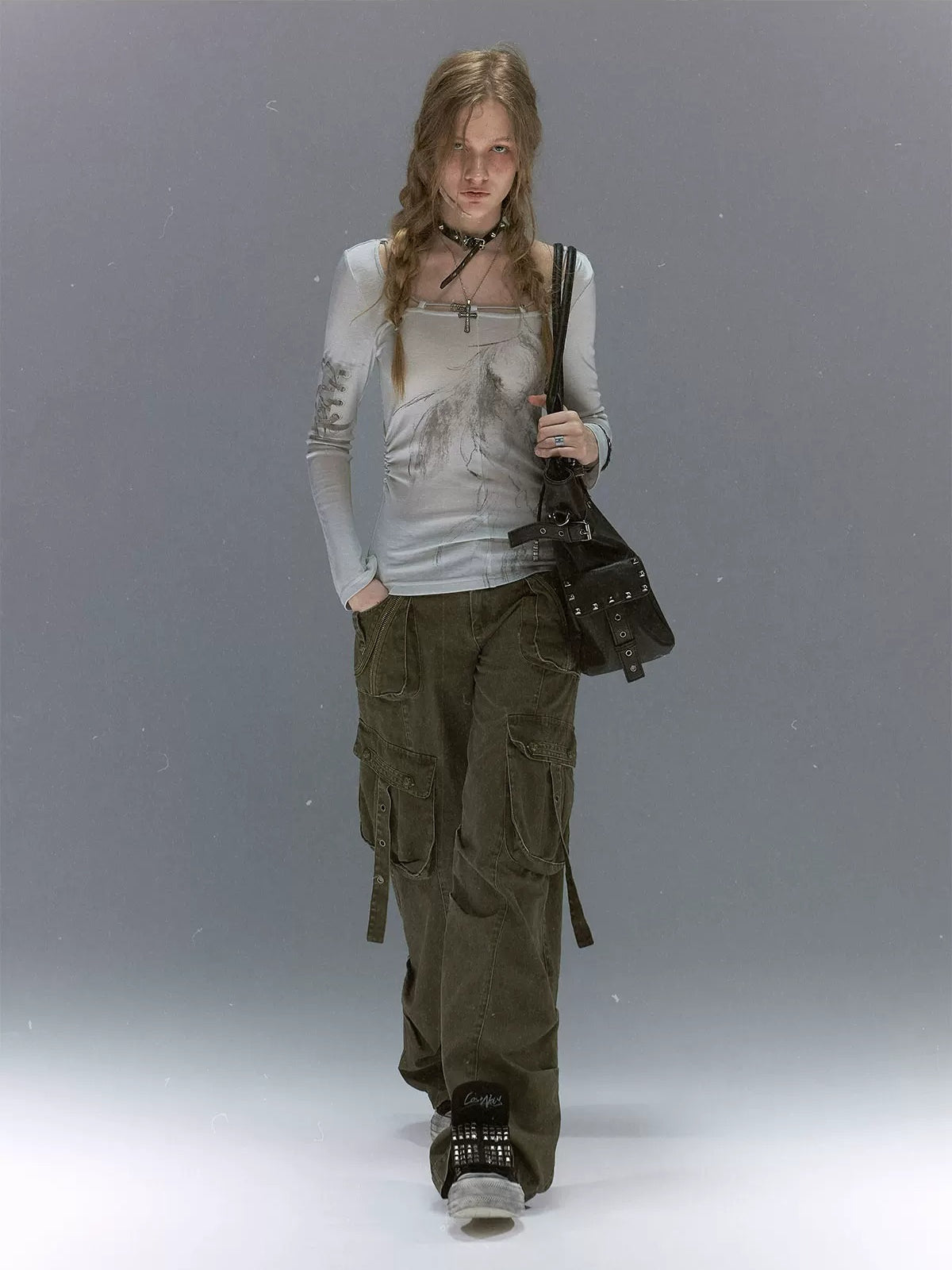 Vintage Military Cargo Straight Pants