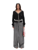 Rhinestone Wide Pants