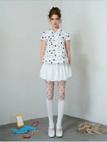 White Bubble Skort