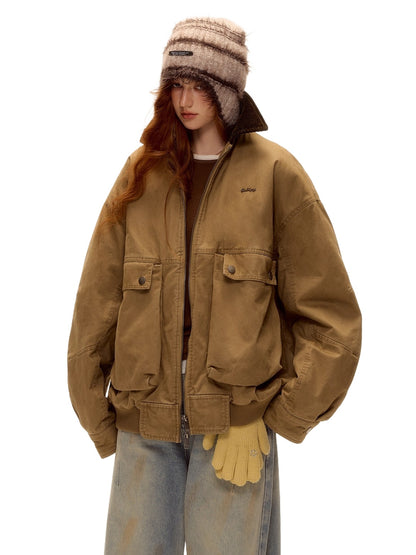 Corduroy Patchwork Barn Jacket