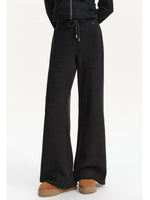 Detachable Fur Collar Tracksuit Set