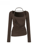 Ruched Halter Top
