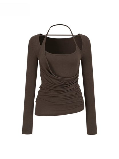 Ruched Halter Top