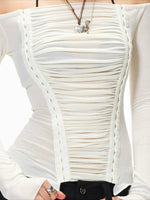 Off-Shoulder Ruched Top