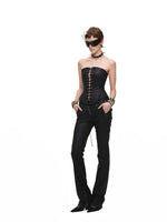 Washed Faux Leather Pants