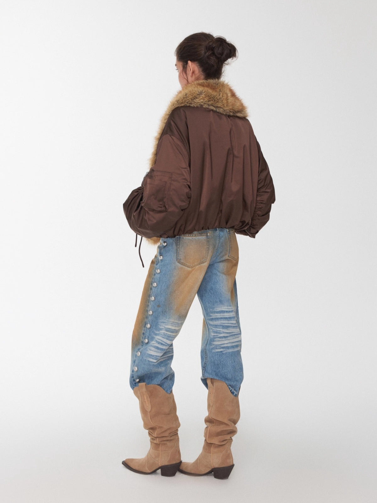 V-Cut Pointed Western Boots