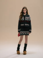 Fair Isle Westie Sweater & Skirt Set